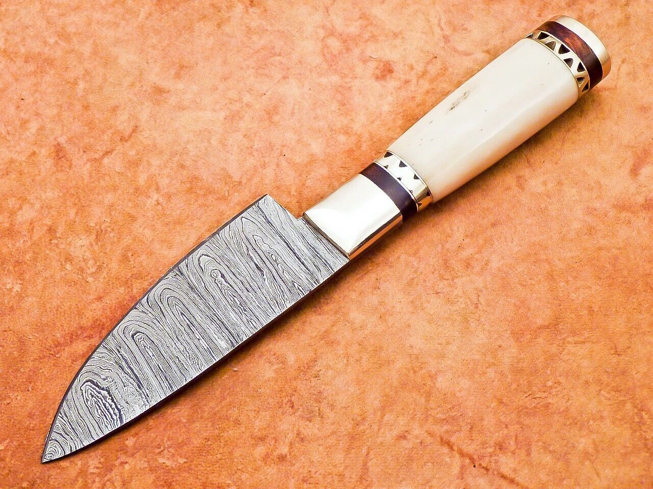 11" Professional Chef Knife Damascus Blade Kitchen Knife "Camel Bone"