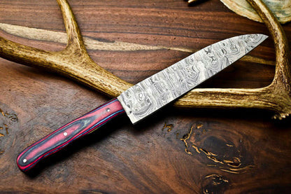 Hand Forged Damascus Steel Full Tang Chef Knife | Handmade Kitchen Cutlery