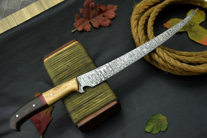 Custom Damascus Fillet Knife Handmade Damascus Steel Fishing Knife