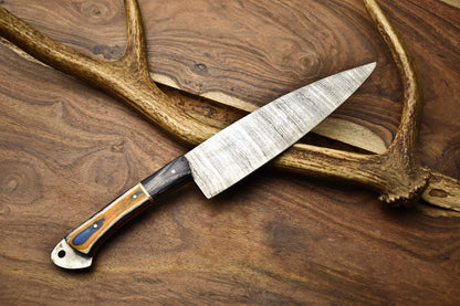 12.0" Handmade Damascus Steel Kitchen Chef Knife Full Tang – 384 Layers Forged Blade