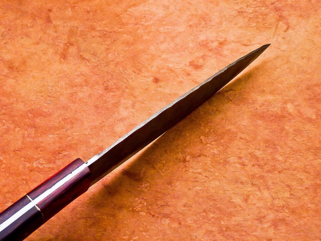 12" Professional Handmade Damascus Steel Chef Kitchen Knife with Hard Wood Handle