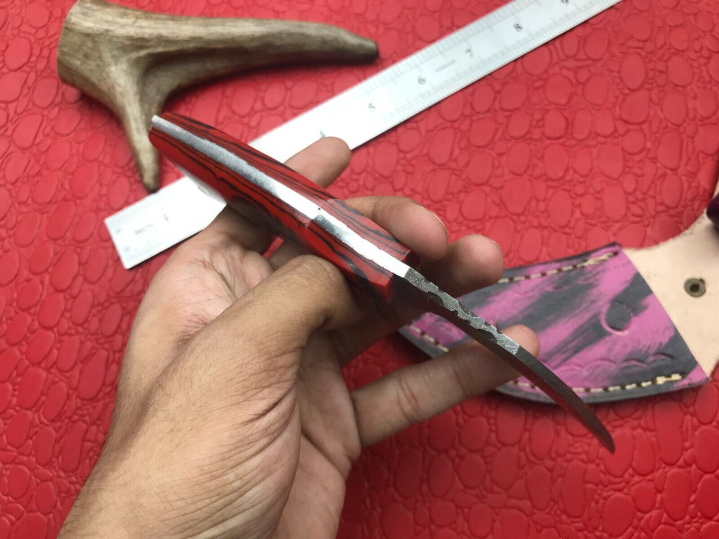 Damascus Karambit Twist Karambit Damascus Steel Hunting Knife With Resin Handle