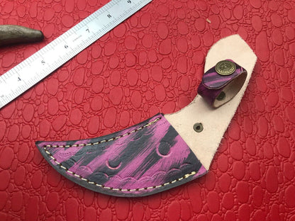 Damascus Karambit Twist Karambit Damascus Steel Hunting Knife With Resin Handle