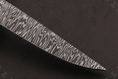 13.5" Custom Handmade Damascus Fillet Knife Fire Damascus Steel Fillet Knife best Fillet Knife