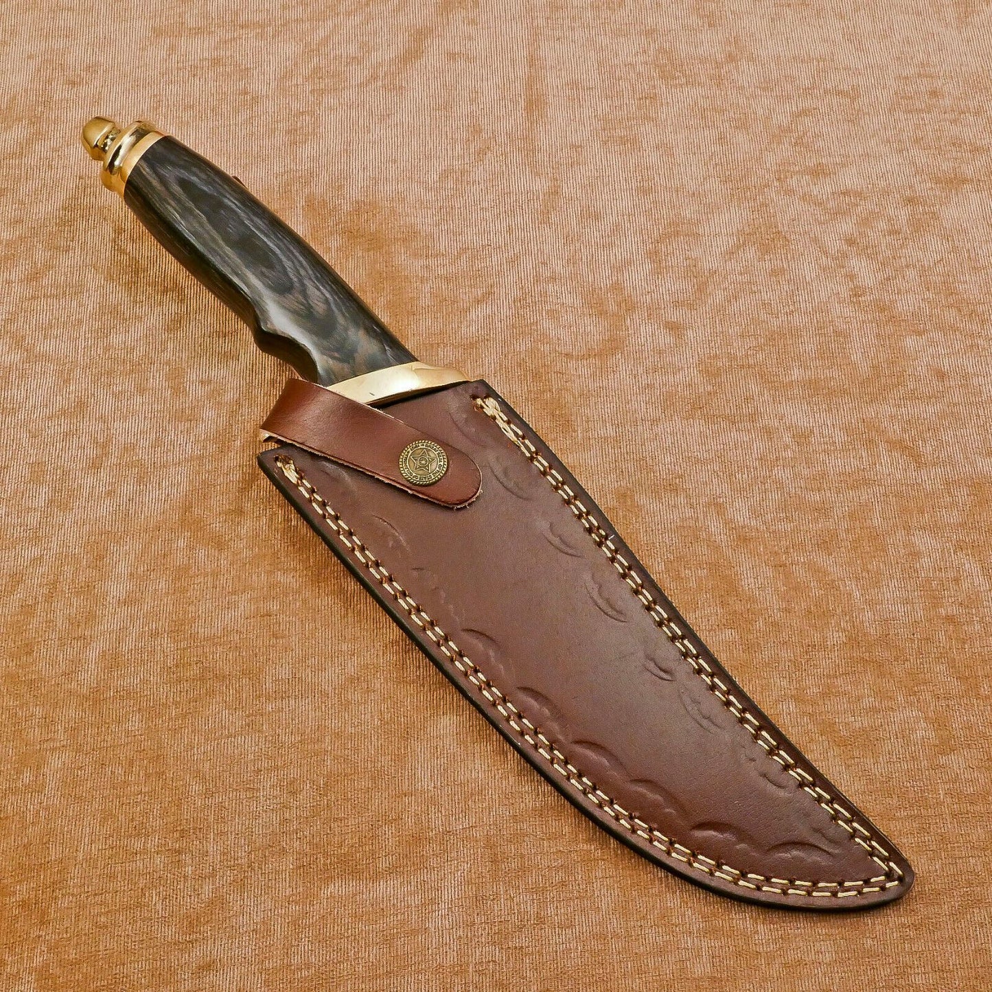 Handmade D2 Steel Fixed Blade Bowie Hunting & Camping Knife | Full Tang 12"