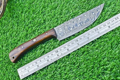 Stunning Hand Forged Damascus Steel Blade Kitchen Chef Knife – Handmade Kitchen Knife
