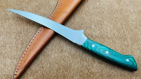 11.4" Custom Fishing Camping Kitchen Fillet Knife Best Fillet Knife Fish Fillet Knife W/Sheath