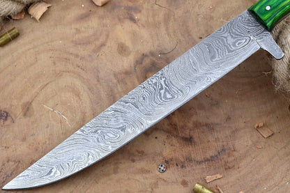 Custom Handmade Forged Damascus Steel Kitchen Chef Knife with Multi Dollar Sheet Handle