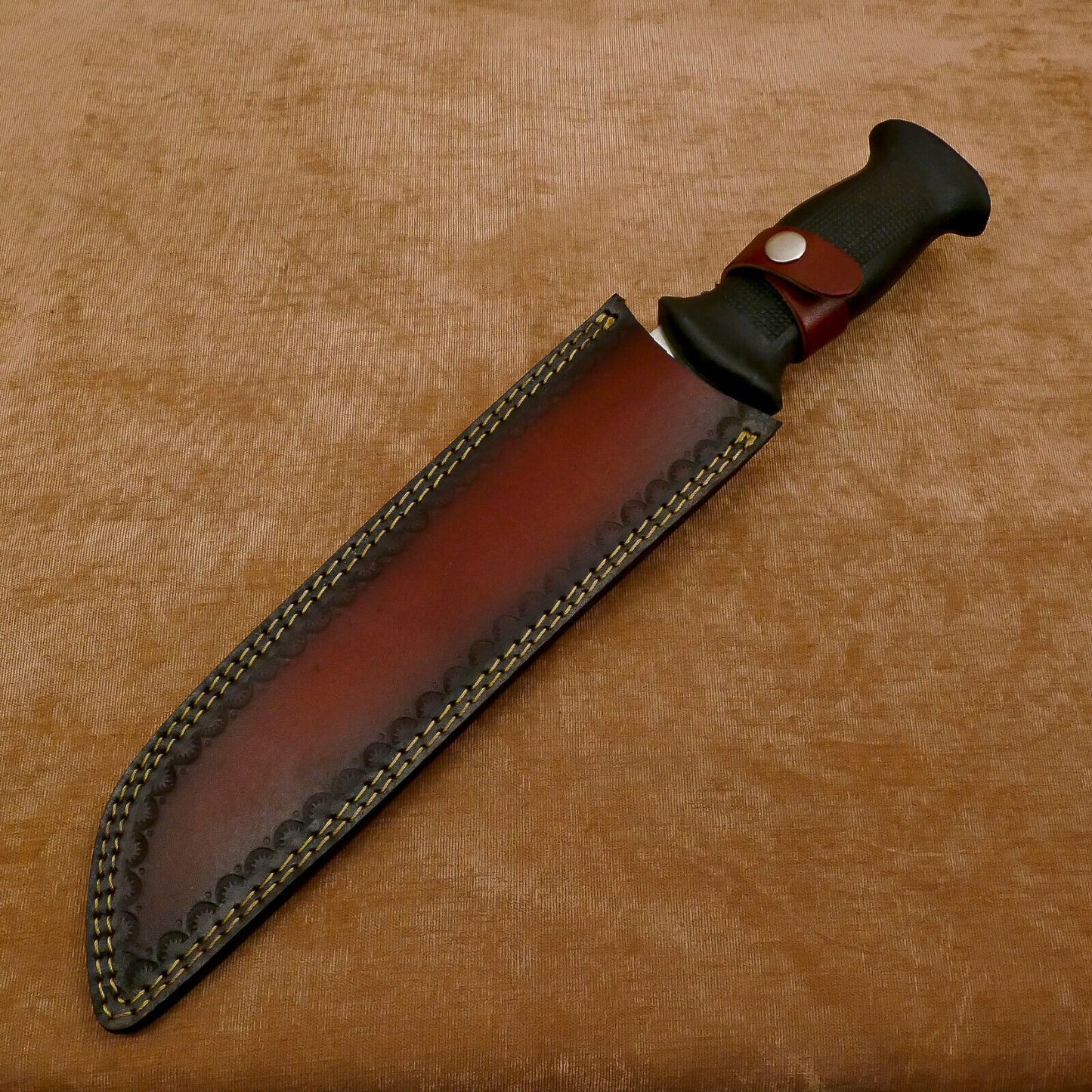 Huge Handmade D2 Steel  Bowie Hunting & Camping Knife – 13 Inch Full Tang Outdoor Blade