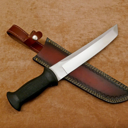 Huge Handmade D2 Steel  Bowie Hunting & Camping Knife – 13 Inch Full Tang Outdoor Blade