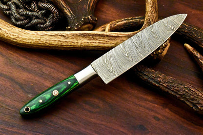 Gorgeous Handmade Damascus Chef Hunting Knife – 12" Full Tang with Hardwood Handle