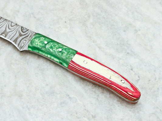 Custom Handmade 12" Damascus Fillet Knife Custom Fillet Knife With Resin Handle