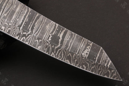 13” Handmade Damascus Steel Chef Knife – Resin Handle with Brass Pins