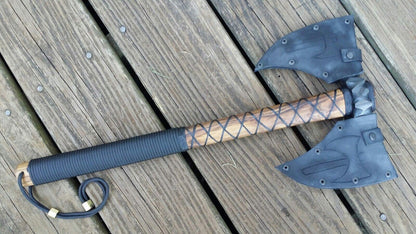 Hand-Forged Double Bit Viking Tomahawk | Custom Battle Axe