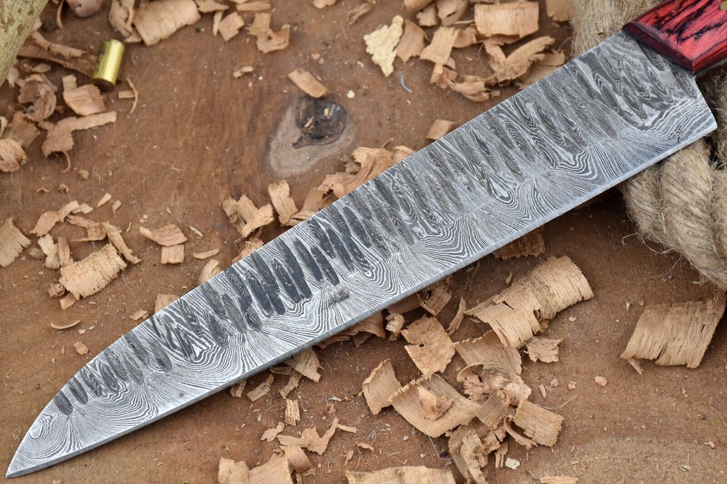 Custom Handmade Forged Damascus Steel Kitchen Chef Knife – Premium Handcrafted Blade