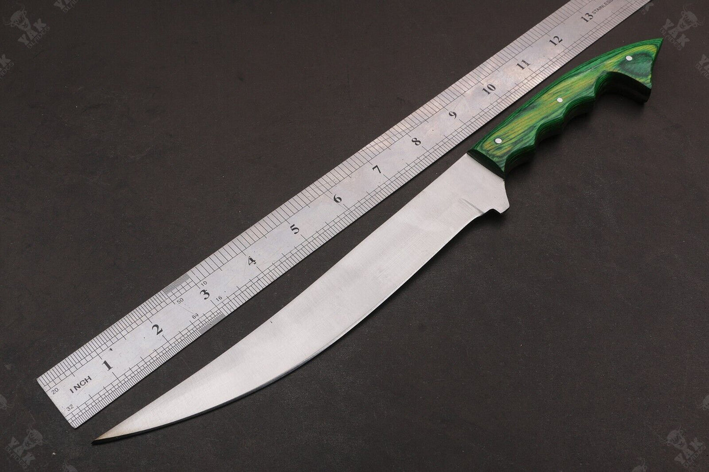 13.5" Custom Handmade D2 Steel Fillet Hunting Knife Best Fillet Knife & Fillet Knife for Fishing