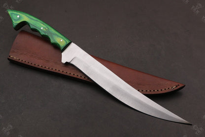 13.5" Custom Handmade D2 Steel Fillet Hunting Knife Best Fillet Knife & Fillet Knife for Fishing
