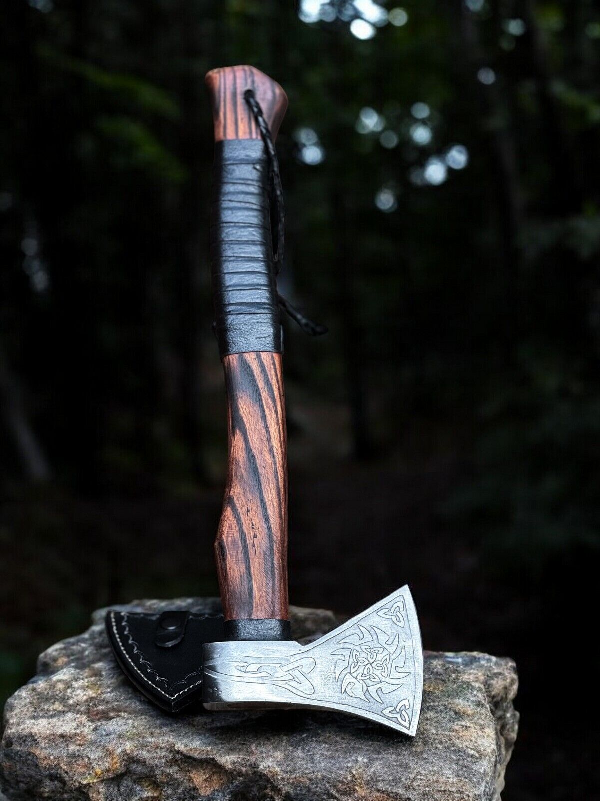 Handmade Viking Axe – Nordic Style Hatchet with Custom Wood Handle
