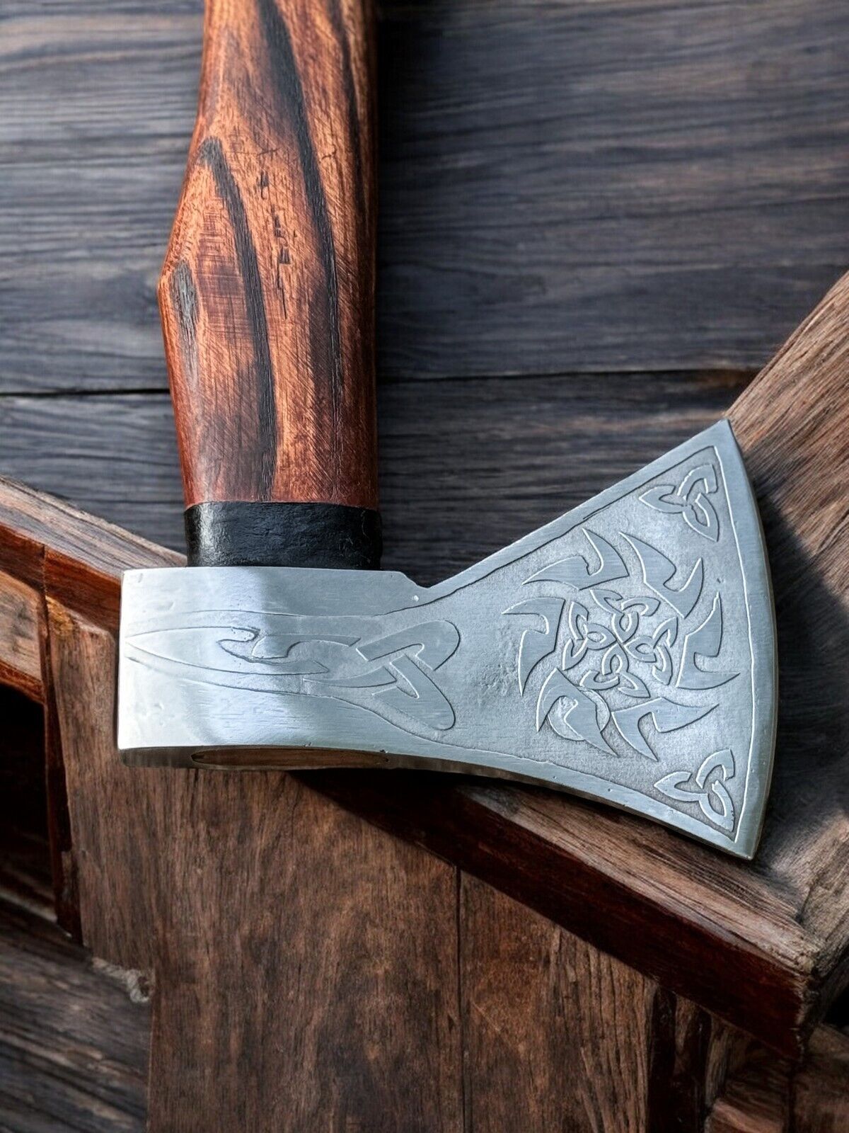 Handmade Viking Axe – Nordic Style Hatchet with Custom Wood Handle