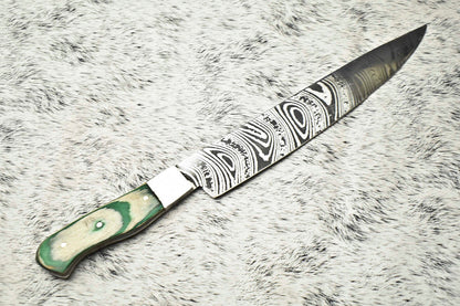 Cutlery Salvation Handmade Damascus Steel Full Tang Kitchen Chef Knife