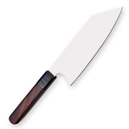 Custom 11.5" OAL Handmade Fixed Blade Chef Knife | 12C27 Steel | Walnut Handle | No Damascus