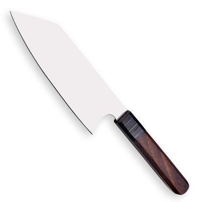 Custom 11.5" OAL Handmade Fixed Blade Chef Knife | 12C27 Steel | Walnut Handle | No Damascus