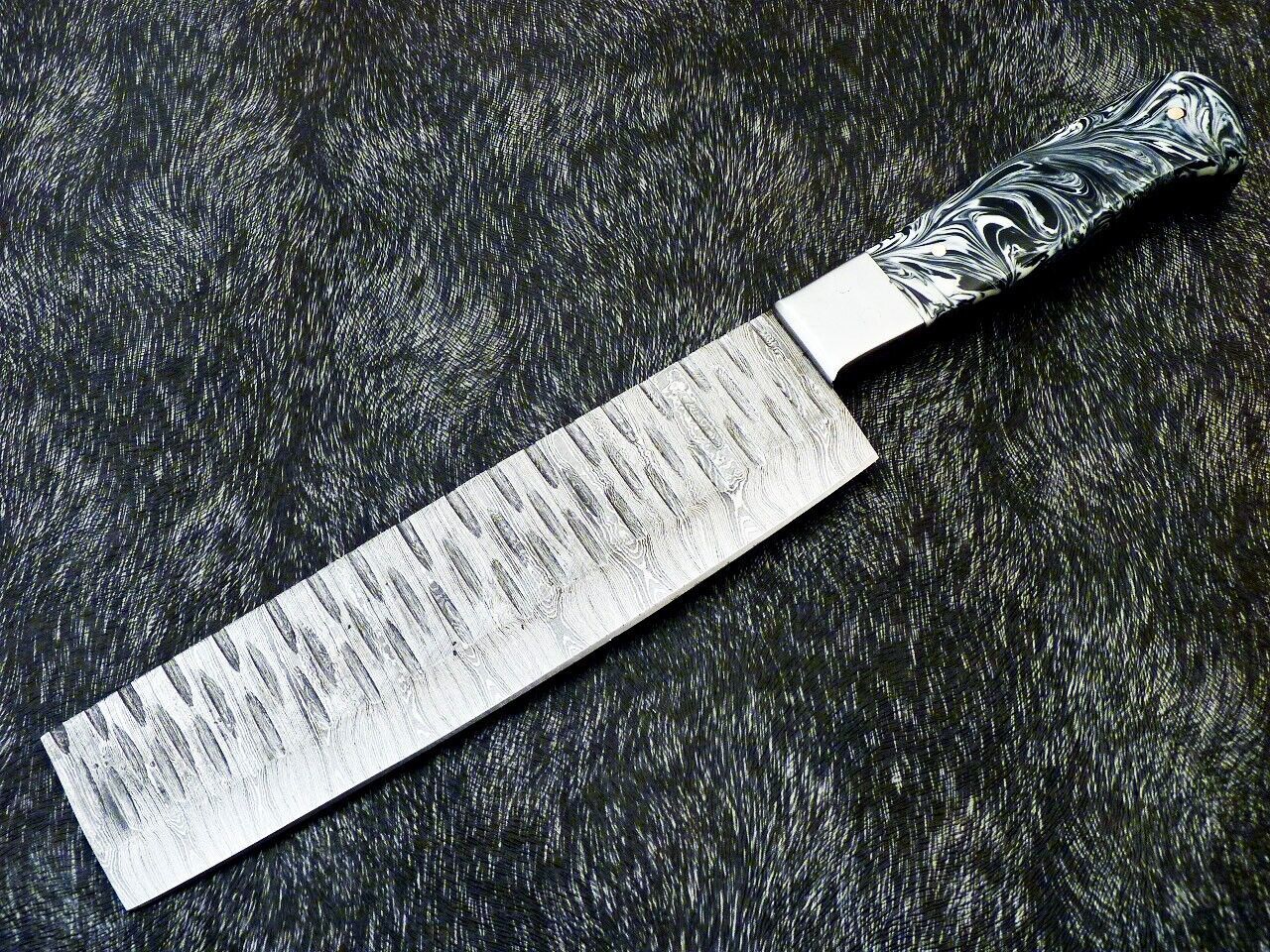 12" Custom Hand Forged Damascus Steel Chopper Knife | Kitchen & Chef Knife