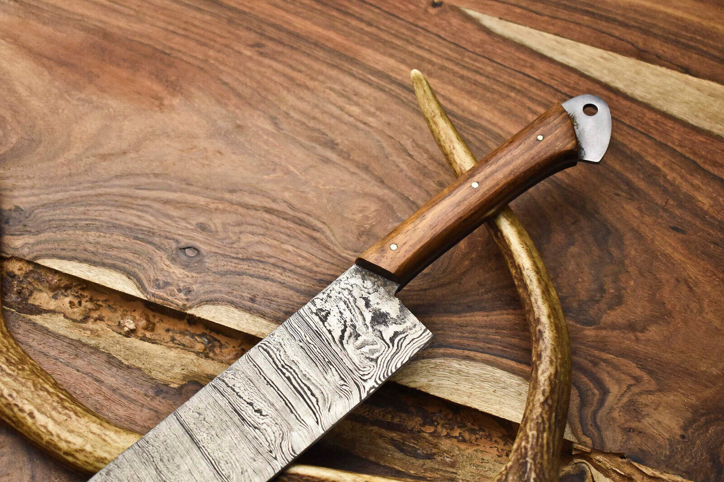 12.0" Handmade Damascus Blade Kitchen Full Tang Chef Knife