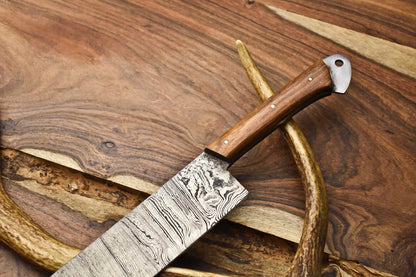 12.0" Handmade Damascus Blade Kitchen Full Tang Chef Knife