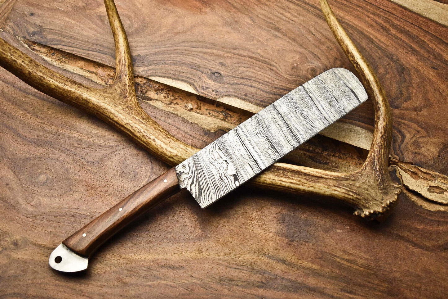 12.0" Handmade Damascus Blade Kitchen Full Tang Chef Knife