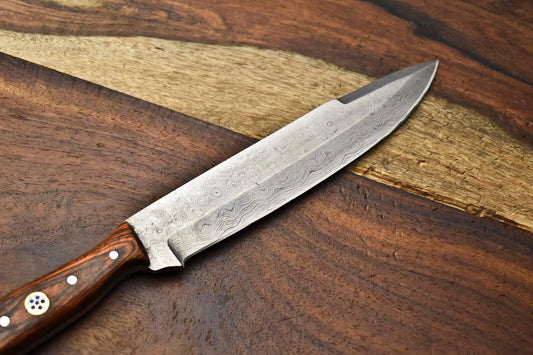Handmade Damascus Blade Kitchen Full Tang Chef Knife, Expertly Crafted for Precision and Durability