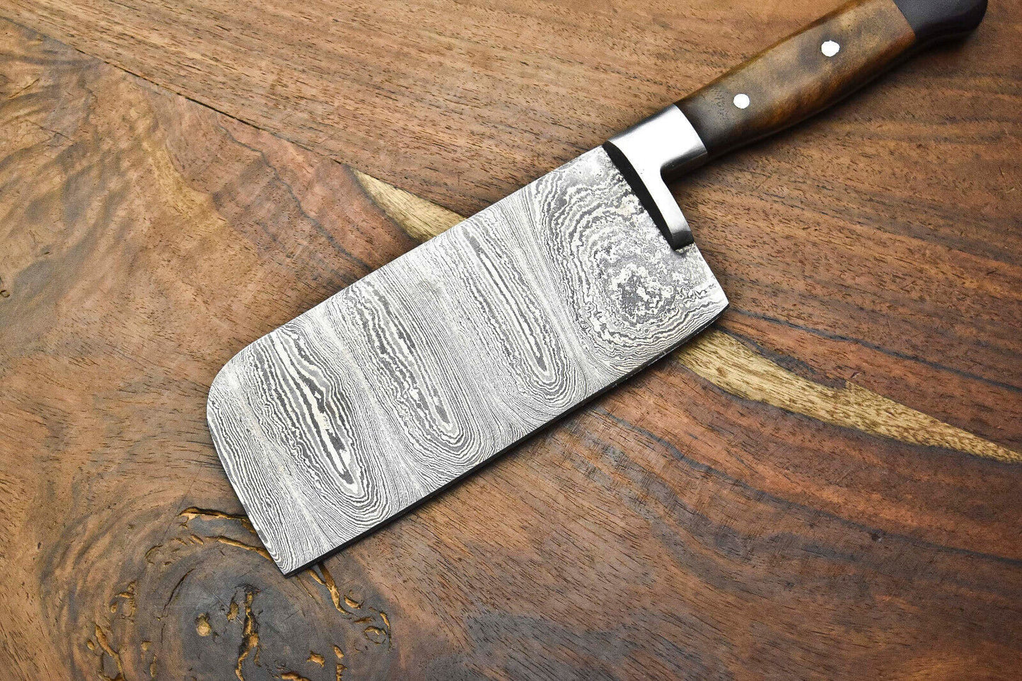 Custom Handmade Damascus Steel Chef Knife – Full Tang Sport Blade – 384 Layer Real Damascus