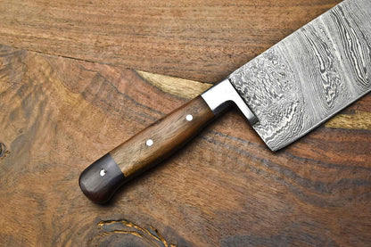 Custom Handmade Damascus Steel Chef Knife – Full Tang Sport Blade – 384 Layer Real Damascus