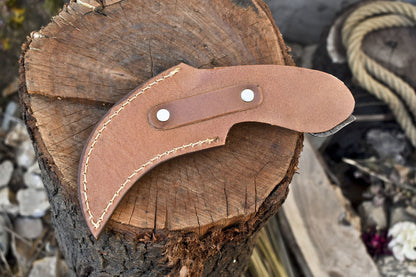 8" Custom Forged D2 Steel Karambit Knife With Hard Wood Handle Best Karambit