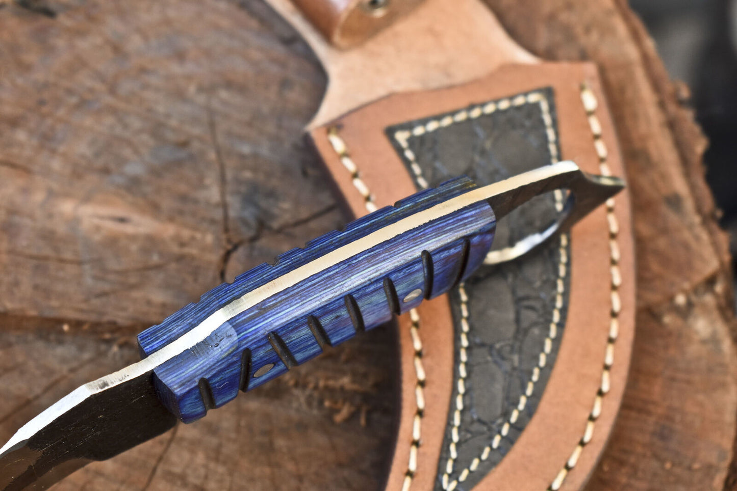 8" Custom Forged D2 Steel Karambit Knife With Hard Wood Handle Best Karambit