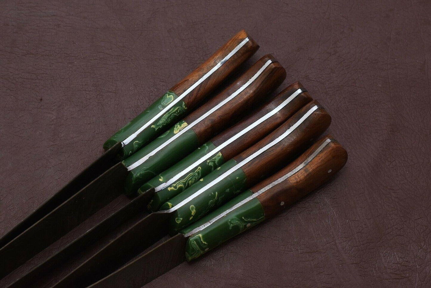 Handmade Damascus Chef Knife Set – Pakka Wood Handle – 256 Layers Steel