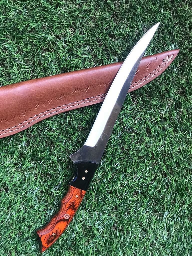 13" Custom Handmade D2 Steel Fillet Knife Best Fillet Knife & Custom Fillet Knife With Sheath