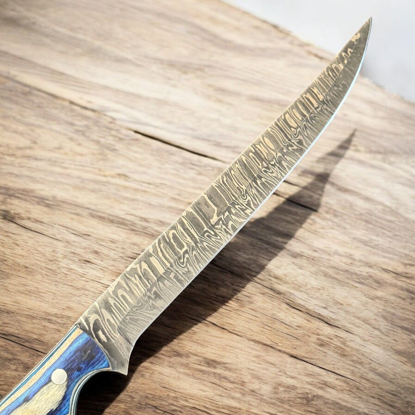 12" Handcrafted Damascus Fillet Knife Premium Kitchen Fillet Knife W/Sheath