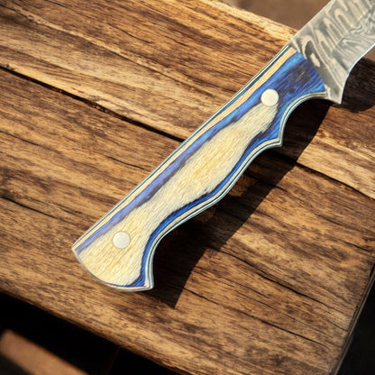 12" Handcrafted Damascus Fillet Knife Premium Kitchen Fillet Knife W/Sheath