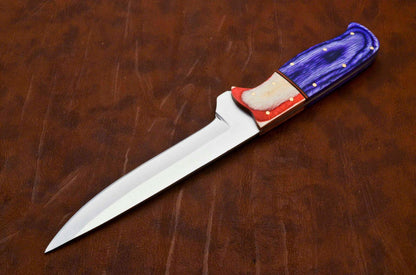 Rare Custom D2 Fillet Knife Pakka Wood Handle Best Fillet Knife Fish Fillet Knife W/Sheath