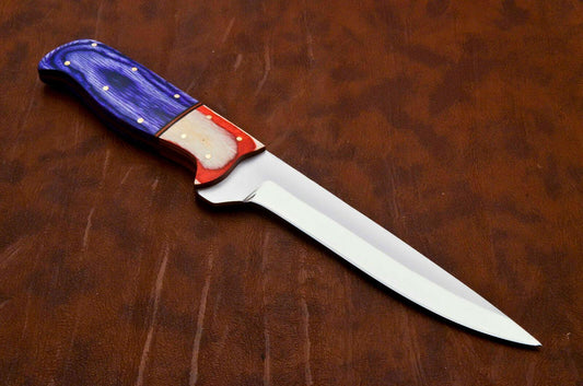 Rare Custom D2 Fillet Knife Pakka Wood Handle Best Fillet Knife Fish Fillet Knife W/Sheath