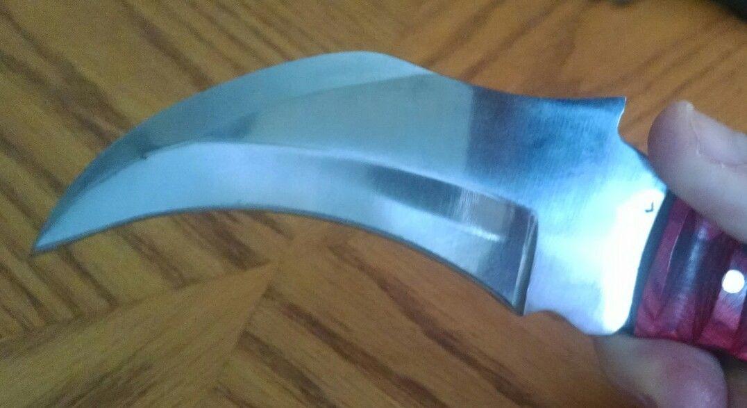 Custom Best Karambit Handmade D2 Karambit Knife 9" Resin Handle Karambit with Sheath