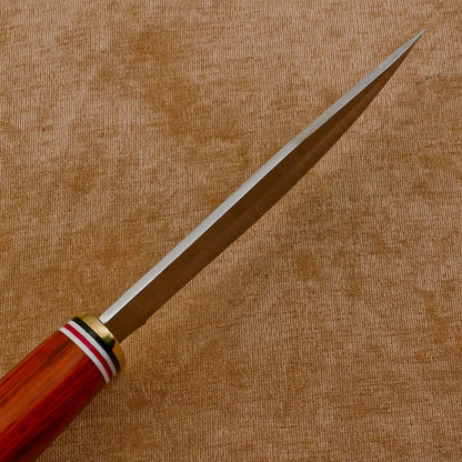 Huge Handmade D2 Clip Point Fixed Blade Bowie Hunting Knife – Full Tang Outdoor Tool