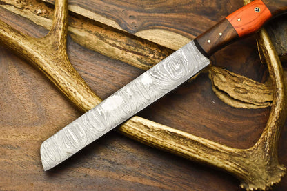12.0" Handmade Damascus Steel Blade Kitchen Chef Full Tang Knive