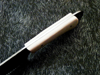 10" Custom Hand Forged Damascus Steel Chef Knife | Camel Bone Handle & Brass Pins