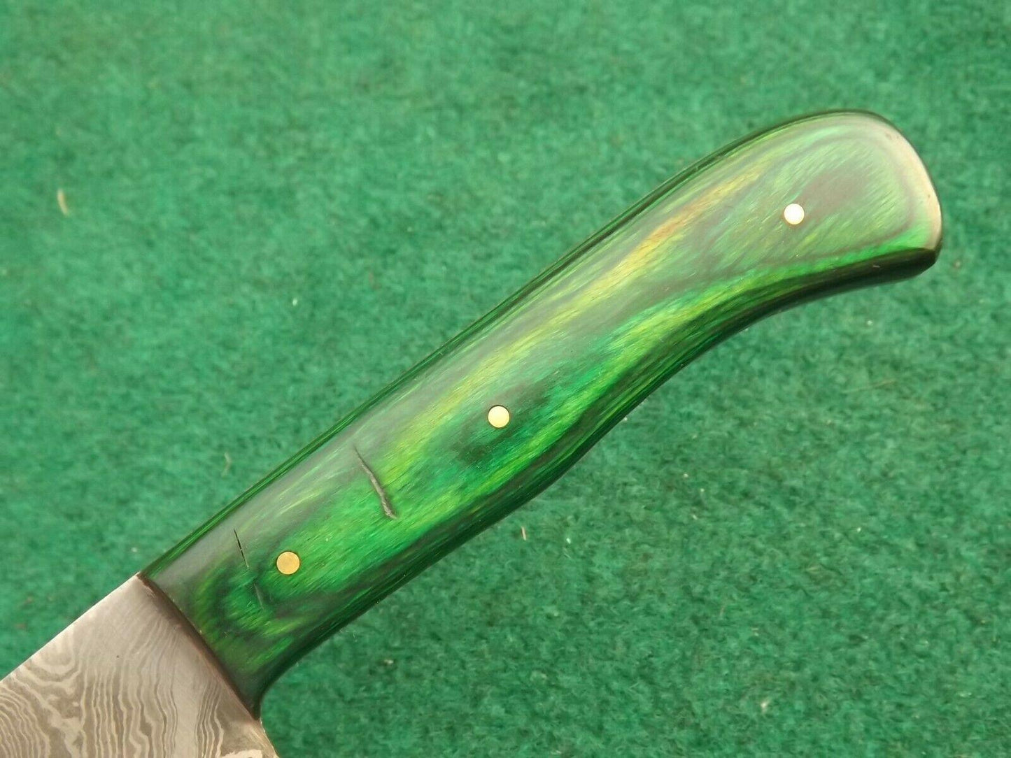 Handmade Forged Damascus Steel Kitchen Chef Knife – Wood Handle with Sheath