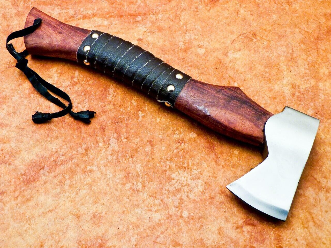 Handmade Viking Throwing Tomahawk Axe 18 Inch Carbon Steel with Wood Handle