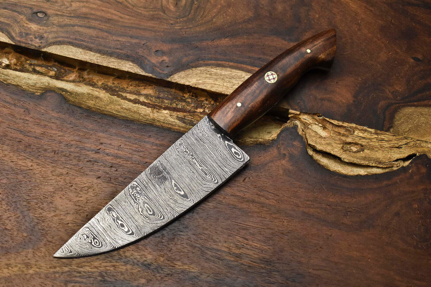 8.0" Handmade Damascus Steel Kitchen Chef Knife – Full Tang Blade