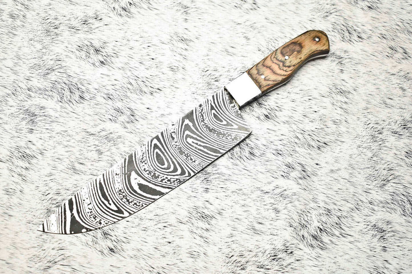 Fine Custom Handmade Damascus Steel Blade Chef Knife – Full Tang