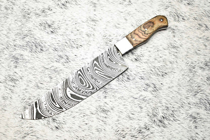 Fine Custom Handmade Damascus Steel Blade Chef Knife – Full Tang